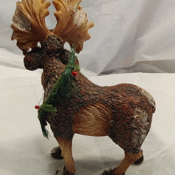 Humor Long Face Wild Moose Figurine - Picture 2 of 5